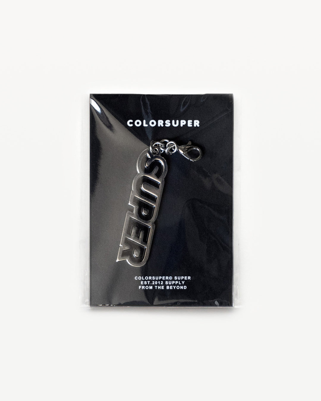 Chrome Super black bikini charm with lobster clasp.