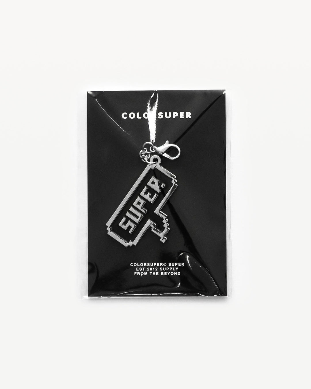 Chrome 8 bit super bikini charm with lobster clasp.