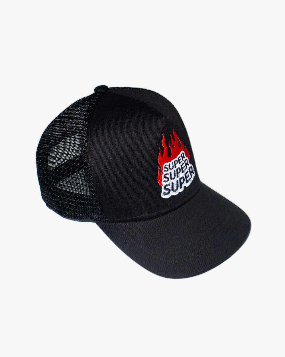 Triple Heat Snapback Black with unique embroidered design and mesh back for a comfortable fit.