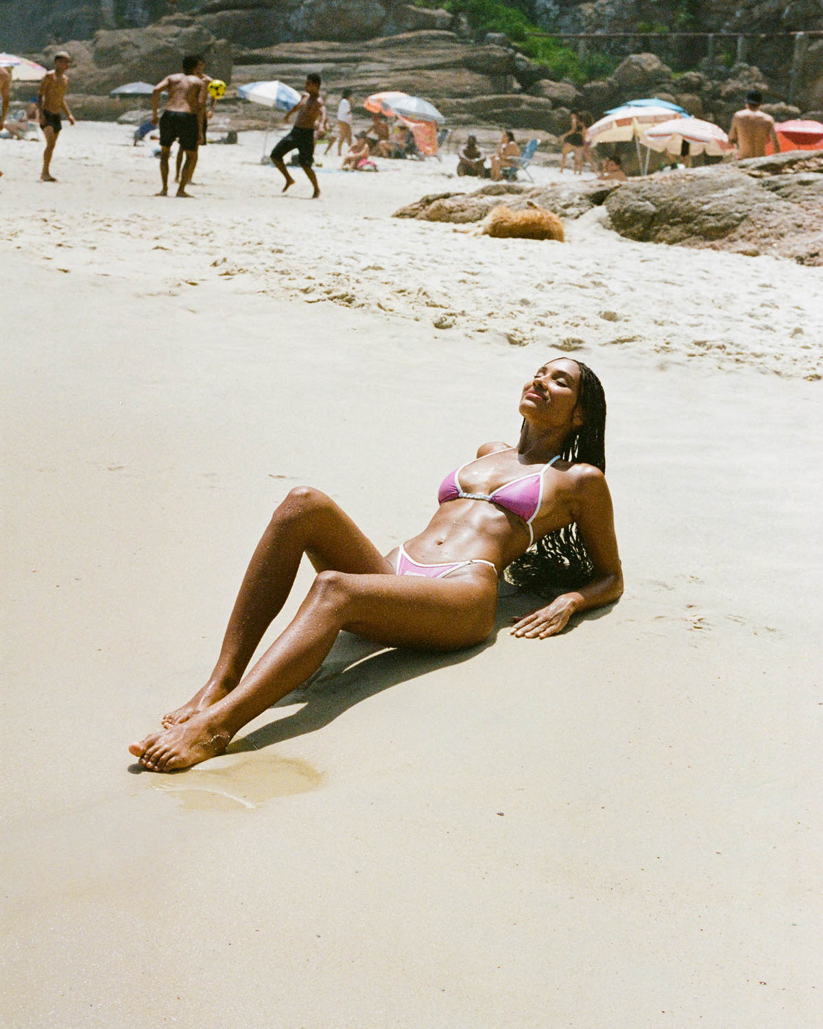 High Shot Rose - Thong Bikini Set